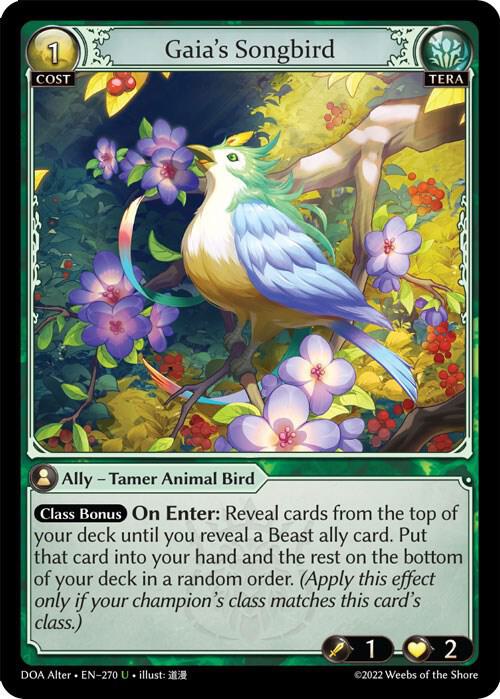 (FOIL) Gaia's Songbird - Dawn of Ashes Alter Edition (DOA Alter)