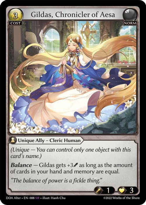 Gildas, Chronicler of Aesa - Dawn of Ashes Alter Edition (DOA Alter)