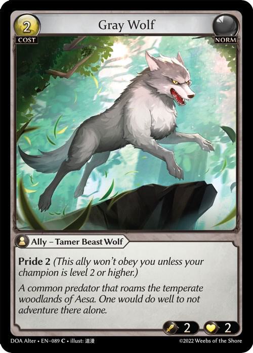 Gray Wolf - Dawn of Ashes Alter Edition (DOA Alter)