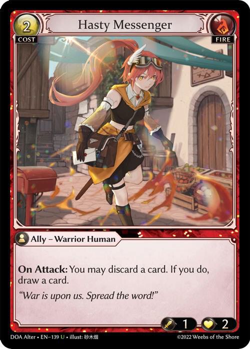 Hasty Messenger - Dawn of Ashes Alter Edition (DOA Alter)