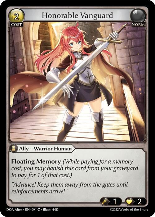 Honorable Vanguard - Dawn of Ashes Alter Edition (DOA Alter)