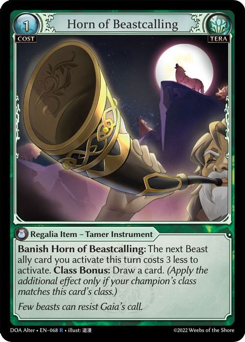 Horn of Beastcalling - Dawn of Ashes Alter Edition (DOA Alter)