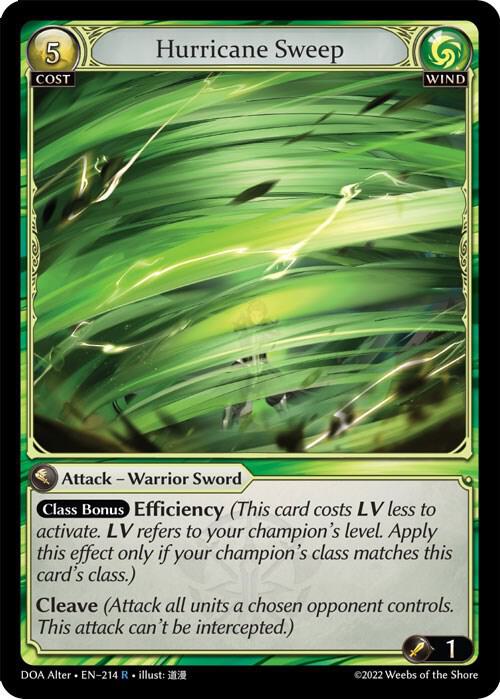 Hurricane Sweep - Dawn of Ashes Alter Edition (DOA Alter)