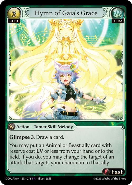 (FOIL) Hymn of Gaia's Grace - Dawn of Ashes Alter Edition (DOA Alter)