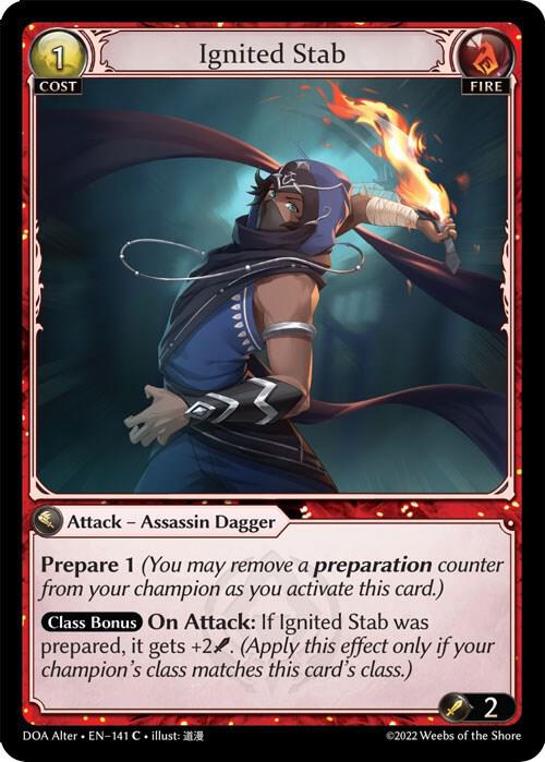 Ignited Stab - Dawn of Ashes Alter Edition (DOA Alter)