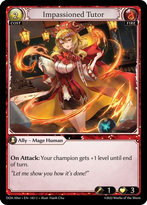 Impassioned Tutor - Dawn of Ashes Alter Edition (DOA Alter)