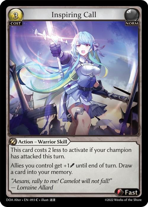 Inspiring Call - Dawn of Ashes Alter Edition (DOA Alter)