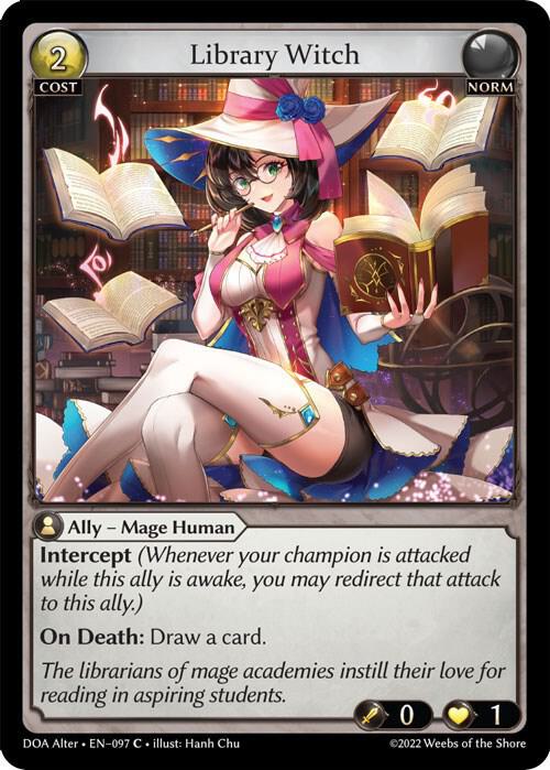 Library Witch - Dawn of Ashes Alter Edition (DOA Alter)