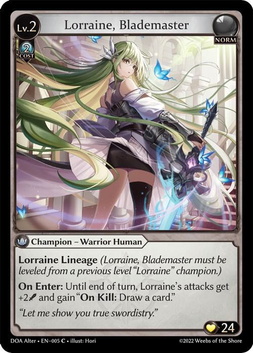 Lorraine, Blademaster - Dawn of Ashes Alter Edition (DOA Alter)
