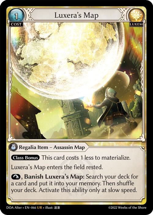 Luxera's Map - Dawn of Ashes Alter Edition (DOA Alter)
