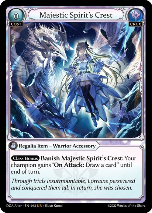 Majestic Spirit's Crest - Dawn of Ashes Alter Edition (DOA Alter)