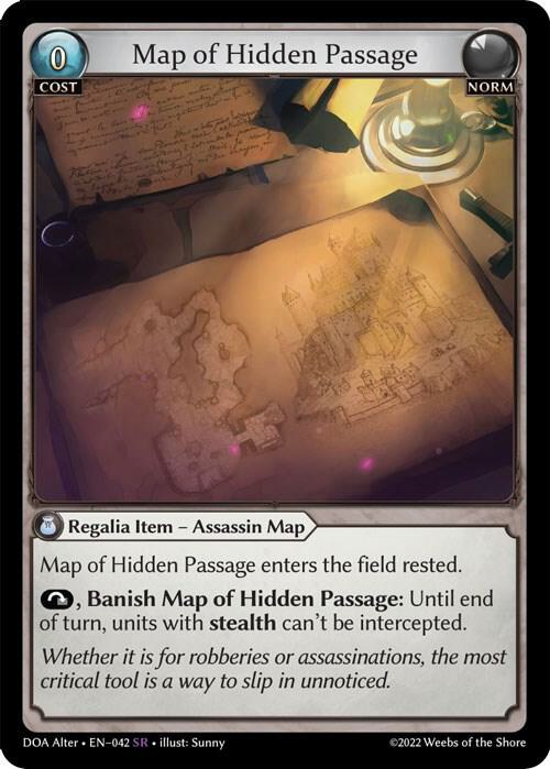 Map of Hidden Passage - Dawn of Ashes Alter Edition (DOA Alter)