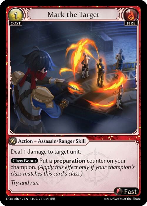 Mark the Target - Dawn of Ashes Alter Edition (DOA Alter)