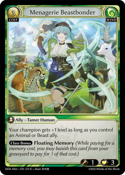 Menagerie Beastbonder - Dawn of Ashes Alter Edition (DOA Alter)