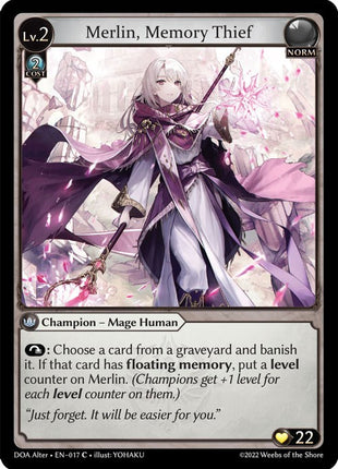 Merlin, Memory Thief [DOA Alter - 017]