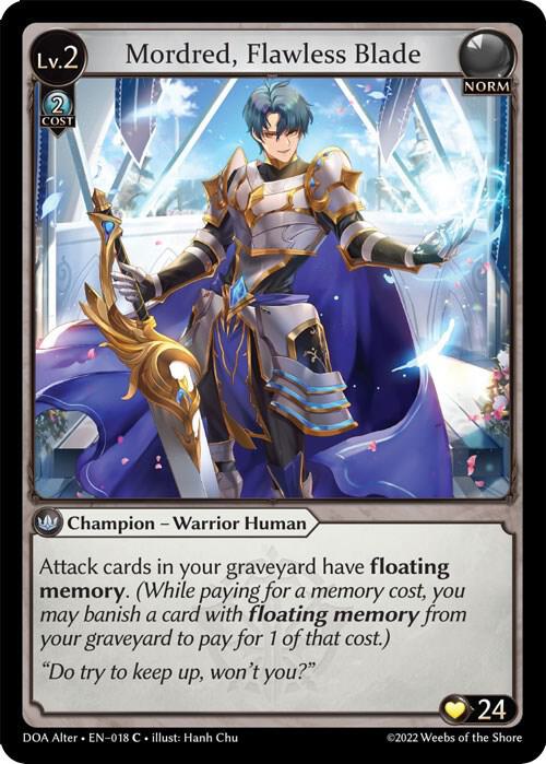Mordred, Flawless Blade - Dawn of Ashes Alter Edition (DOA Alter)