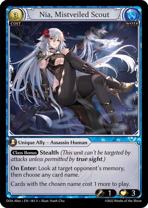 Nia, Mistveiled Scout - Dawn of Ashes Alter Edition (DOA Alter)