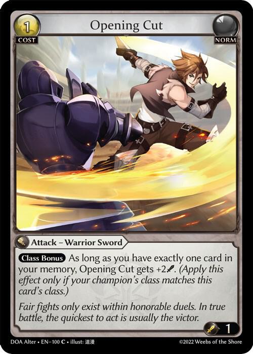 Opening Cut - Dawn of Ashes Alter Edition (DOA Alter)
