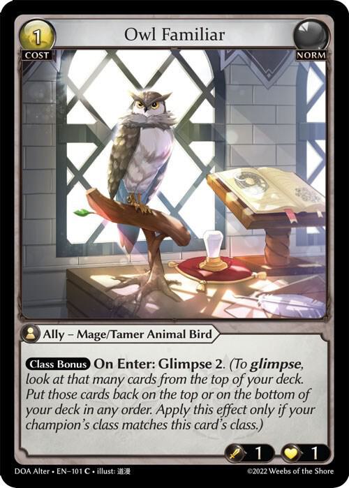 Owl Familiar - Dawn of Ashes Alter Edition (DOA Alter)