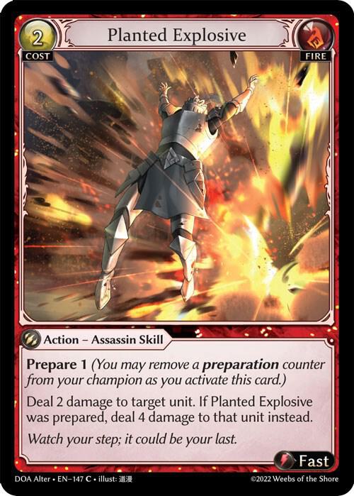 Planted Explosive - Dawn of Ashes Alter Edition (DOA Alter)