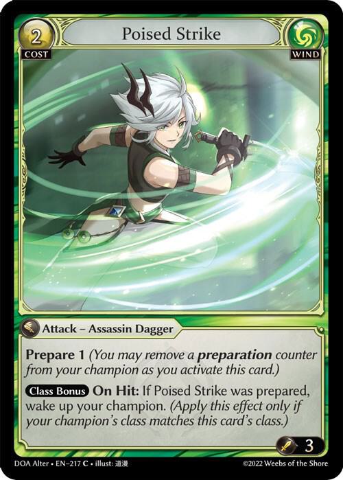 Poised Strike - Dawn of Ashes Alter Edition (DOA Alter)