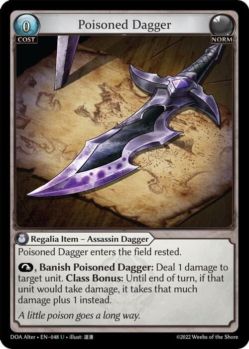 Poisoned Dagger - Dawn of Ashes Alter Edition (DOA Alter)