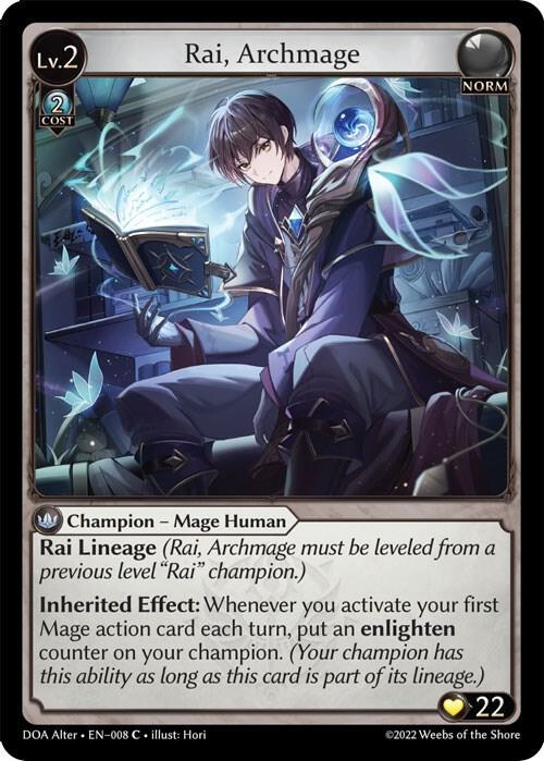 Rai, Archmage - Dawn of Ashes Alter Edition (DOA Alter)
