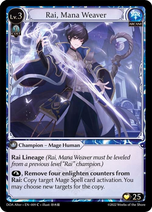 Rai, Mana Weaver - Dawn of Ashes Alter Edition (DOA Alter)