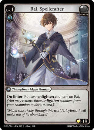 Rai, Spellcrafter [DOA Alter - 007]