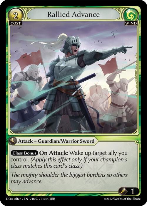 Rallied Advance - Dawn of Ashes Alter Edition (DOA Alter)