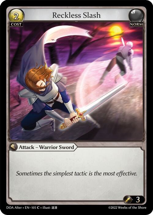 Reckless Slash - Dawn of Ashes Alter Edition (DOA Alter)