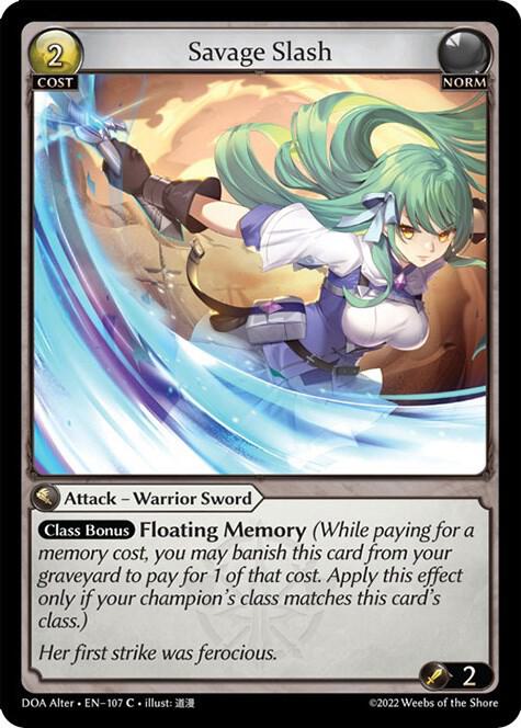 Savage Slash - Dawn of Ashes Alter Edition (DOA Alter)