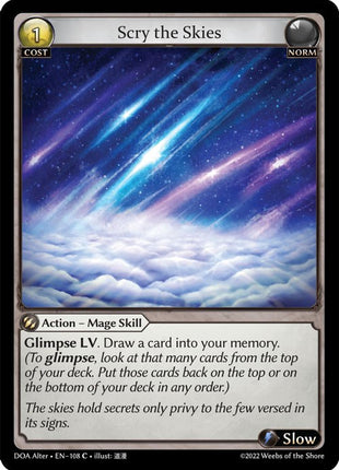 Scry the Skies [DOA Alter - 108]