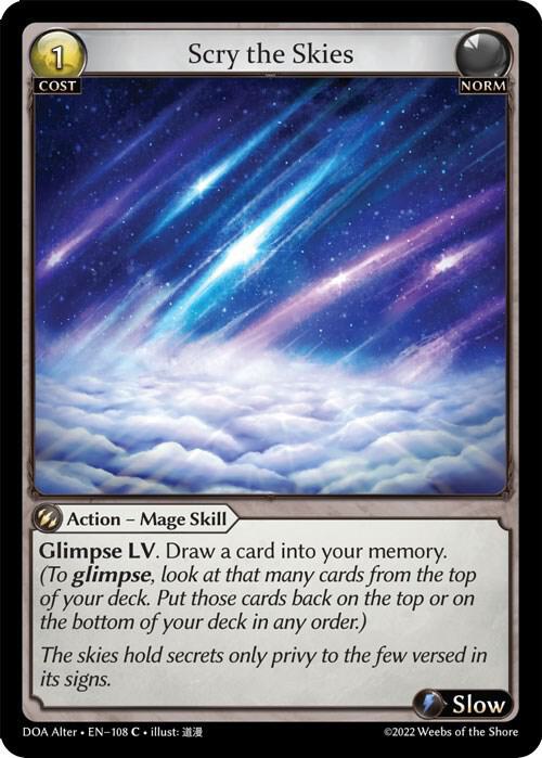 Scry the Skies - Dawn of Ashes Alter Edition (DOA Alter)