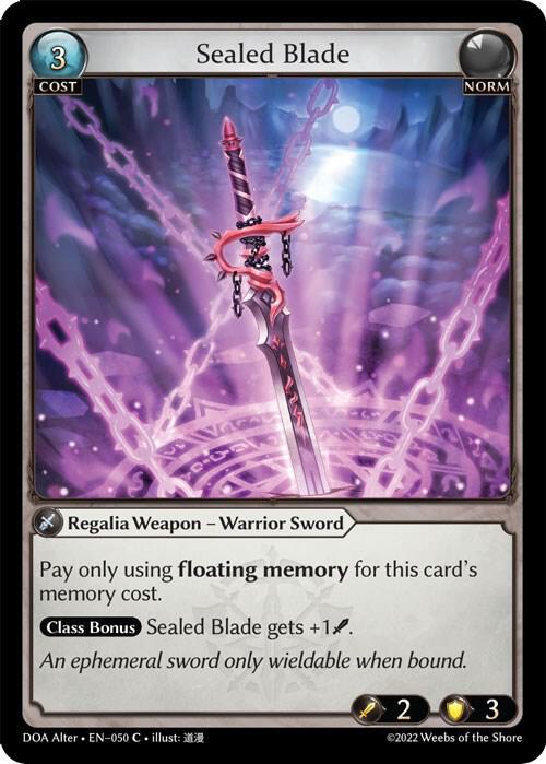 Sealed Blade - Dawn of Ashes Alter Edition (DOA Alter)