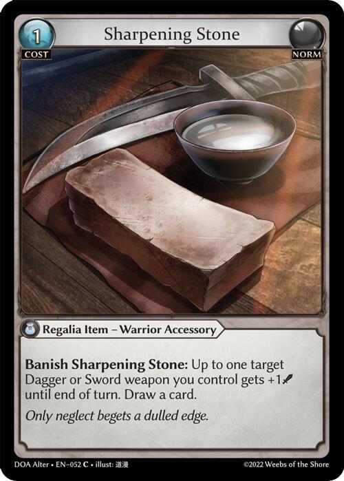 (FOIL) Sharpening Stone - Dawn of Ashes Alter Edition (DOA Alter)
