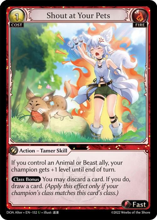 Shout at Your Pets - Dawn of Ashes Alter Edition (DOA Alter)