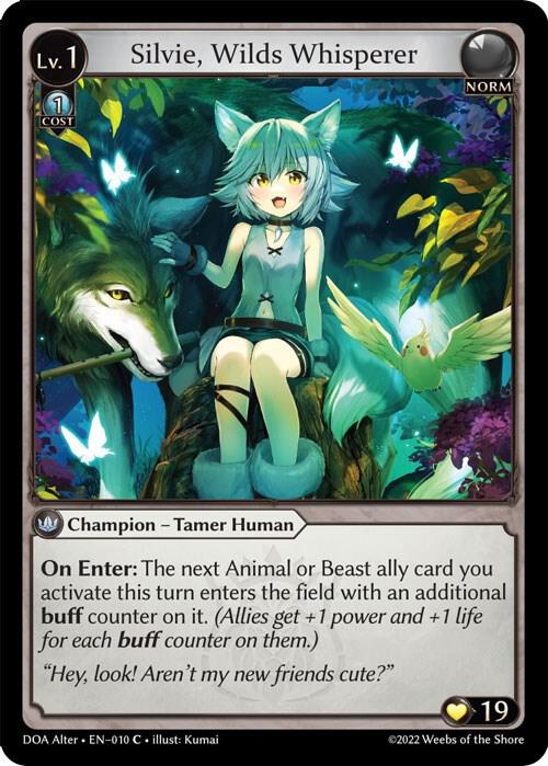 Silvie, Wilds Whisperer - Dawn of Ashes Alter Edition (DOA Alter)