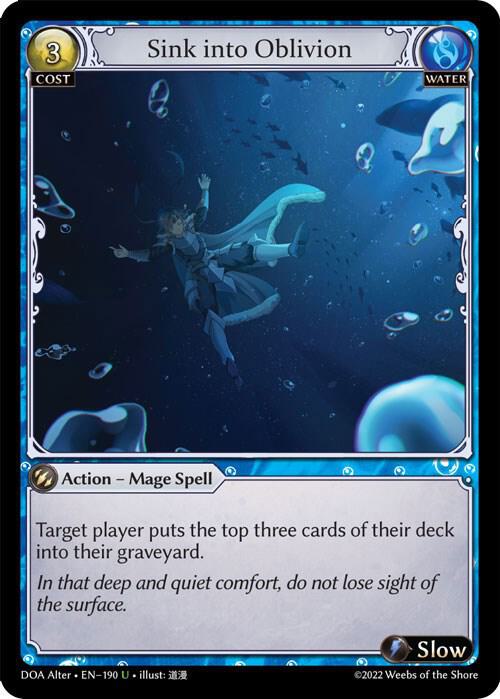 Sink into Oblivion - Dawn of Ashes Alter Edition (DOA Alter)