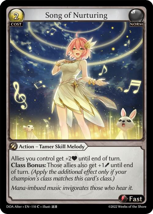 Song of Nurturing - Dawn of Ashes Alter Edition (DOA Alter)