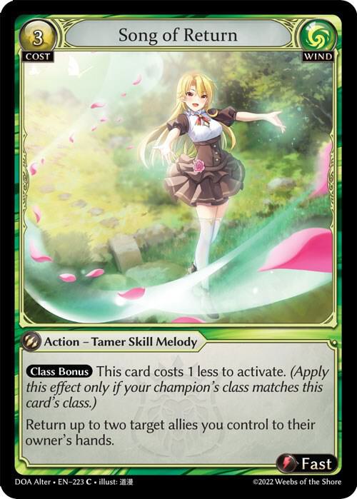 (FOIL) Song of Return - Dawn of Ashes Alter Edition (DOA Alter)