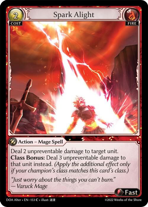 Spark Alight - Dawn of Ashes Alter Edition (DOA Alter)
