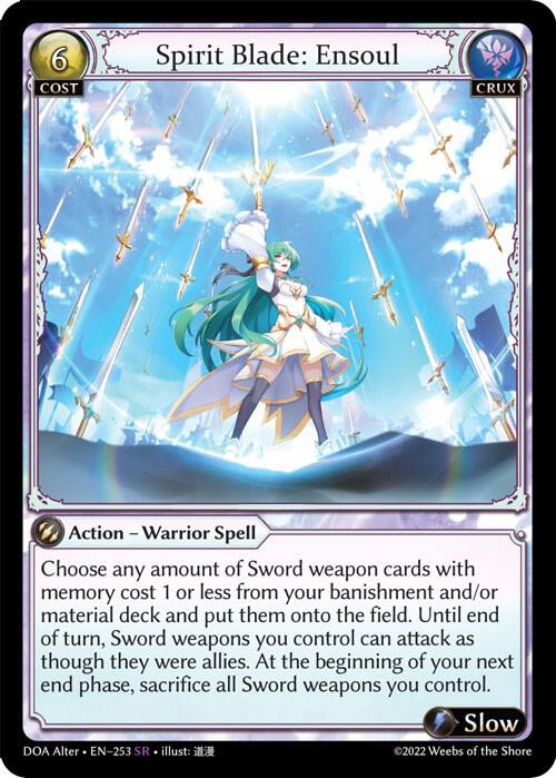 (FOIL) Spirit Blade: Ensoul - Dawn of Ashes Alter Edition (DOA Alter)