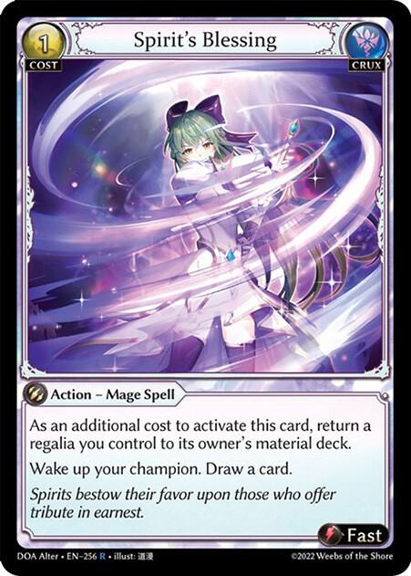 Spirit's Blessing - Dawn of Ashes Alter Edition (DOA Alter)