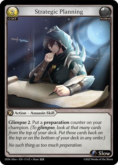 Strategic Planning - Dawn of Ashes Alter Edition (DOA Alter)