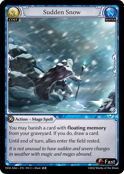 Sudden Snow - Dawn of Ashes Alter Edition (DOA Alter)