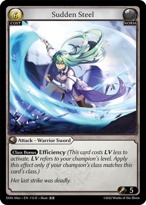 Sudden Steel - Dawn of Ashes Alter Edition (DOA Alter)