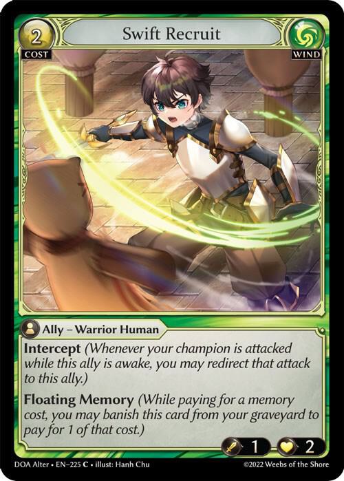 Swift Recruit - Dawn of Ashes Alter Edition (DOA Alter)