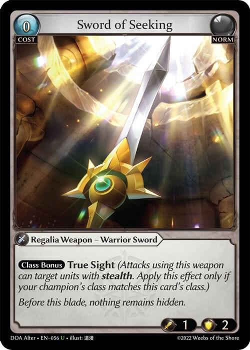 Sword of Seeking - Dawn of Ashes Alter Edition (DOA Alter)