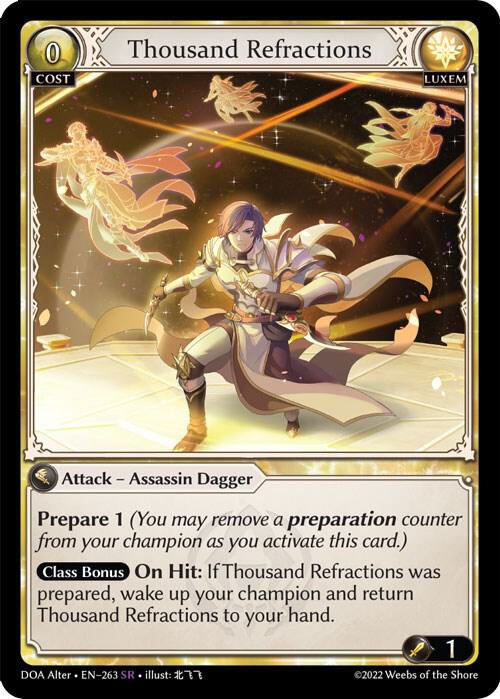 (FOIL) Thousand Refractions - Dawn of Ashes Alter Edition (DOA Alter)